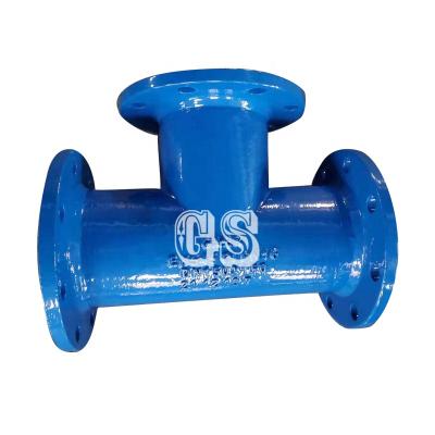 China Pipe Lines Connect Best Selling Flanged Joint Tee Reducing Tee DN80-2600 For Pipe Connection for sale