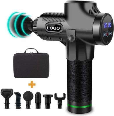 중국 Dropshipping 6 Attachments Muscle Body Handheld High Frequency Head Massage Gun Cordless Portable Massage Gun 판매용