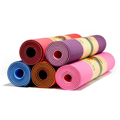 China Yoga exercises good quality rubber yoga mat for gymnastic exercise, folding band yoga mat for sale