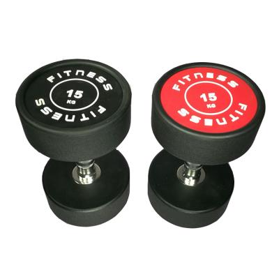 China Fitness Weightlifting Dumbbell Rubber Coated Hex Dumbbell Cross Dumbbell Equipment Rubber Covered Hex Dumbbell Te koop