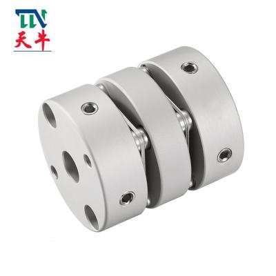 China Aluminum Double Set Screw Precision Flexible Shaft Coupling Marine for sale