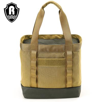 China Custom Made Heavy Duty Camping Gear Tote Utility Tactical Tool Bag Stackable 20L Militari Tote Bag New Product Waterproof for sale