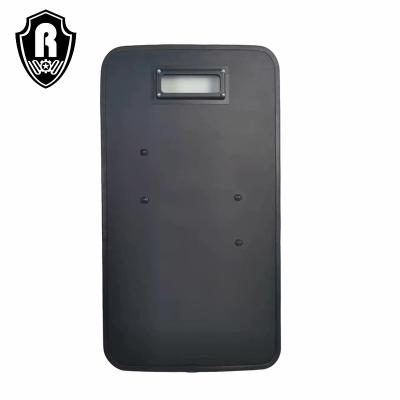 China Lightweight& 500*900*6.5mm Custom High Quality Tactical Black PE Tactical Oblique Shield NIJ IIIA Grip for sale