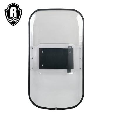 China Portable & nice view & Roewe high quality 1000*560*3.5mm strong protect French style shield anti riot military tactical shield PC protection for sale