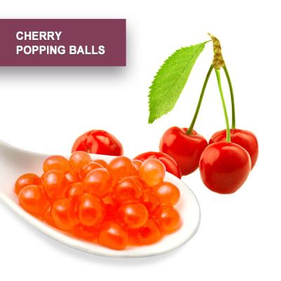 China Popping Ice Tea Bubble Tea Cherry Bubble Tea Boba Pearl Jelly Balls Ingredients Taiwan for sale