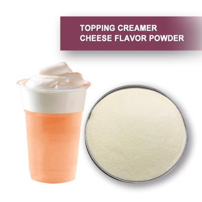 China Topping Creamer Cheese Flavor Powder Bubble Tea Ingredients Pellet for sale