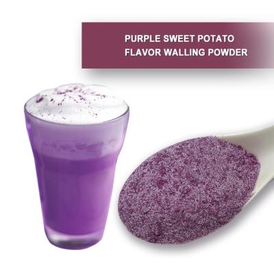 China Purple Sweet Potato Flavor Walling Powder Bubble Tea Ingredients Granule for sale