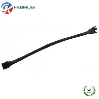 China CPU Fan Black Sleeved 3Pin/4Pin PWM Fan Computer CPU Power Extension Cable 30cm or 100cm for sale