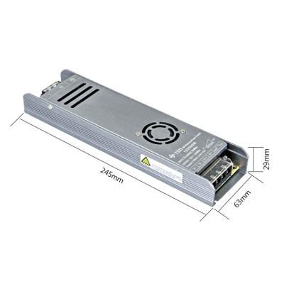 China CE Rohs Certified 300w Led DRIVER IP20 With Fan 12V 24V triac dimmable led driver for sale