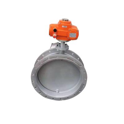 China General High Quality Electric Cast Iron Flange Ventilation Butterfly Valve for sale