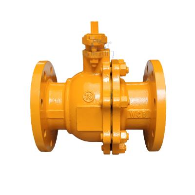 China Factory Price WCB Gas Flange Ball Valve General High Quality Two Piece Ball Valve Customized On Sale for sale