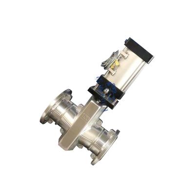 China Factory Supply Pneumatic Pinch Valve Flange Aluminum Alloy Durable Pinch Valve General Supply New Design Customized for sale