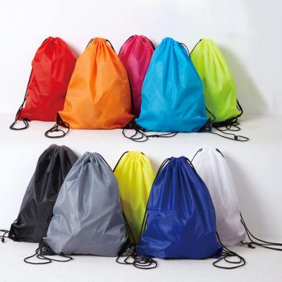 China CUSTOM PRINTING Eco-friendly /Washable/ Reusable Drawstring Packaging /Washable/ Sports Backpack School Bag Folding Bags Marketing Promotion Shoulder Drawstring Shopping Bags for sale