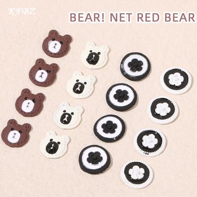 China Professional 3d Kawaii Bear Nail Art Decoration Mixed Colors Gummy Nail Art Charm Accessories Manicure Design Supplies for sale