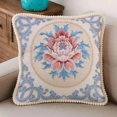 China 2022 New Amazon Home PORTABLE Cushion Cover European Jacquard Pillow Case for sale