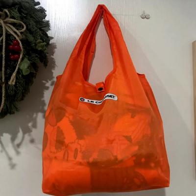 China Factory direct reusable oxford eco-friendly reusable foldable shopping bag the pocket polyester bag for sale