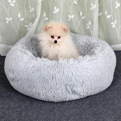 China 2021 Best Pet Product Furniture Travel Around Soft Plush Stuffed Plush Memory Foam Pet Bed Soothing Luxury for sale