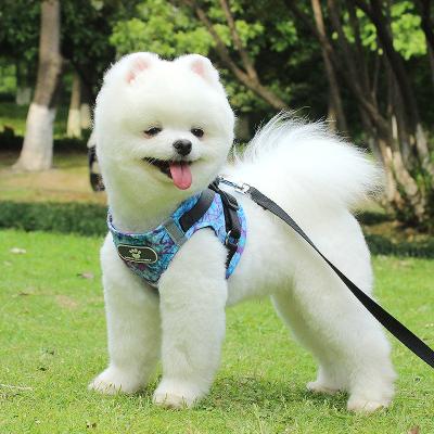 China Pet Supplies Dog Harness and Leash Set Strap Plaid Cloth Adjustable Custom Dog Harness and Leash for sale