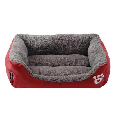 China Sofa Bed Dog Nest Large Durable All Weather Breathable Rectangle Fluffy Pet Bed for sale