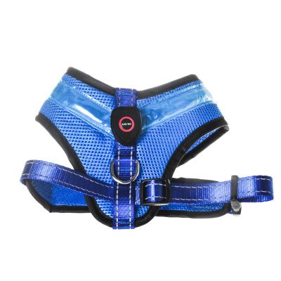 China Amazon's best selling DETACHED Light Vest Chest LED Rechargeable Adjustable Dog Harness for Pet for sale