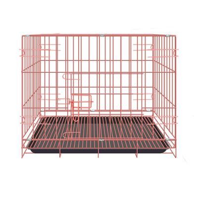 China Cheap Stainless Steel Manufacturer Dog Pet Cages Large Small Metal Breathable Foldable Carriers for sale