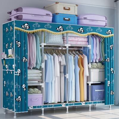 China Modern Bedroom Furniture Portable Wardrobe Clothes Storage Closet Wardrobe for sale