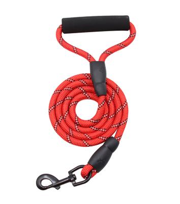 China Outdoor Sports Durable Durable Nylon Braided Led Lightweight Portable Recycled Dog Leash No Collar Needed Portable 1.2m for sale