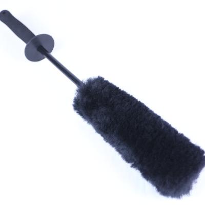 China Useful and Cheap Car Wash Brush Portable Pure Wool Brush in Different Colors Car Dust Brush for sale