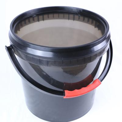 China Reusable Chinese Manufacturer 18L Black Bucket For Car Wash Durable for sale