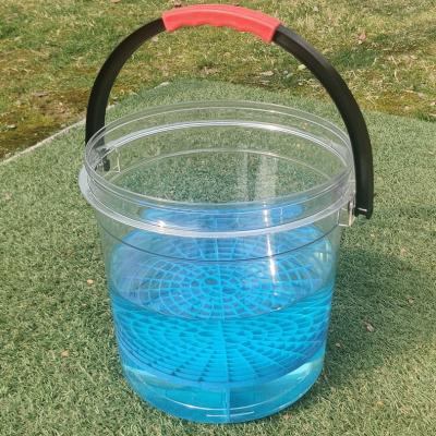 China New Sustainable Fast-Delivery 18L Transparent Bucket For Car Wash for sale