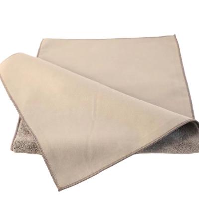 China Factory direct sale new car wash durable material suede covered towel for all cars for sale