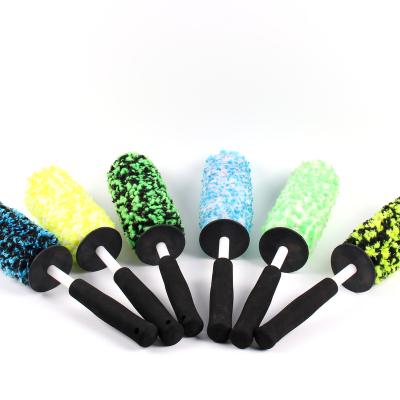 China Wheel Cleaning Customized Microfiber Car Care Cleaning Brush For Car Wheels Crash for sale