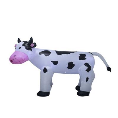 China Other Hot Selling Inflatable Christmas Decoration 6ft Outdoor Christmas Cow Self Animal for sale