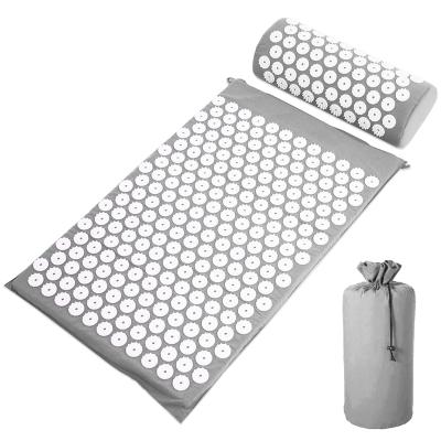 Chine Home Gym Commerical Eco Natural Canvas Acupressure Mat Acupuncture Massage Mat and Pillow Set for Neck Body Yoga Massage à vendre