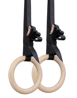 Chine Durable+environment protection FDFIT nylon cross strap fitness wooden training gymnastic rings à vendre