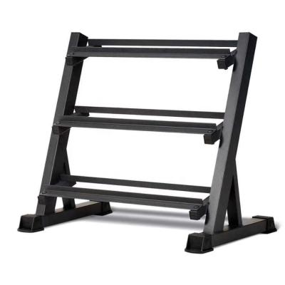 중국 FDFIT High Quality And Cheap Durable 3 Rows Hex Dumbbell Set Dumbbell Rack Storage Rack 판매용