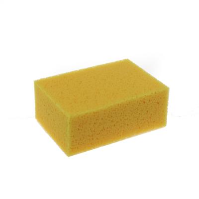 China Coral Car Cleaning Sponge Yellow Auto Wash Sponge Rectangular Car Wax Soft Good Applicator for sale