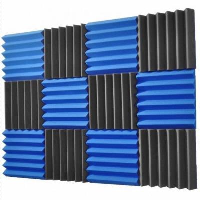 China Blue Sound Absorption Sound Absorption Studio Acoustic Foam Highly Effective Colored Acoustic Wedge Sponge for sale