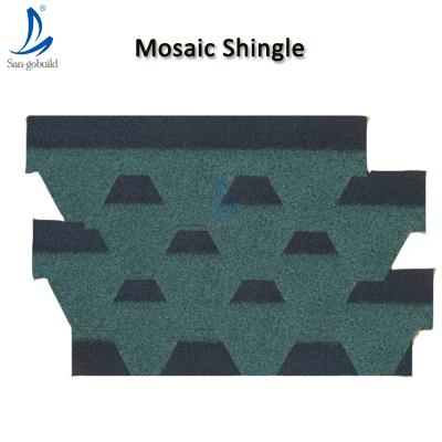 China Hotel essente blue cambodia asphalt shingle desert color asphalt for sale