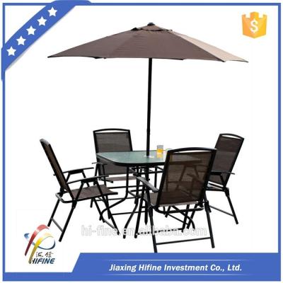 China Hot Selling Modern Outdoor Furniture Steel Folding Chairs And Tables Garden Furniture for sale