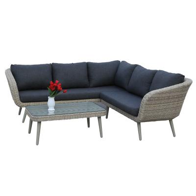 China China Supplier All Weather Outdoor Artificial Wicker Garden Rattan Sofa Furniture Aluminum Outdoor Sofa for sale