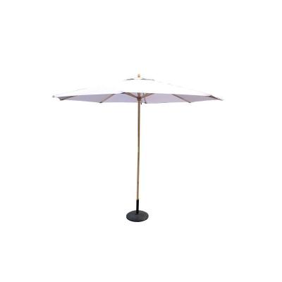 China New Design Custom Build Modern Luxury Outdoor Furniture Garden Strong Wooden Color Umbrellas for sale