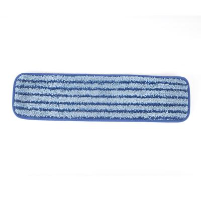 China Sustainable Replacement Washable Commercial Cleaning Floor Cleaner Microfiber Scrubbing Wet Mop Pad for sale