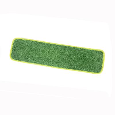 China Sustainable Home Commercial Cleaning Microfiber Mop Pads Binding Flat Mop Pad for sale