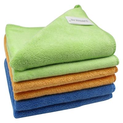 China Viable Custom Microfiber Cloth Remover 30*30CM 400GSM Microfiber Cleaning Cloth Towel for sale