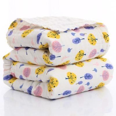 China Baby Bath Towel Child Safe High Density Six Layer Gauze Bath Towels for sale