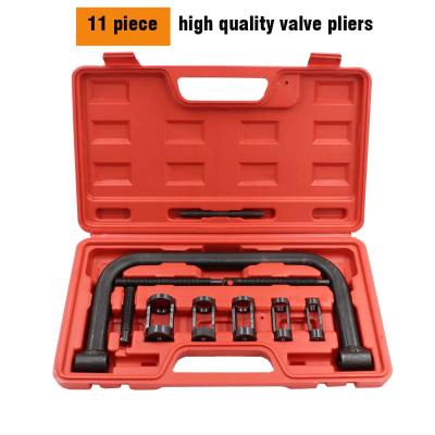 China Easy Carry 11pcs Valve Spring Compressor Removal Installer Tool Kit For Writer Motorcycle for sale