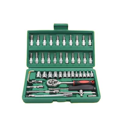 China Carry Hand Tools Box Harden Easy 46PCS Professional 1/2