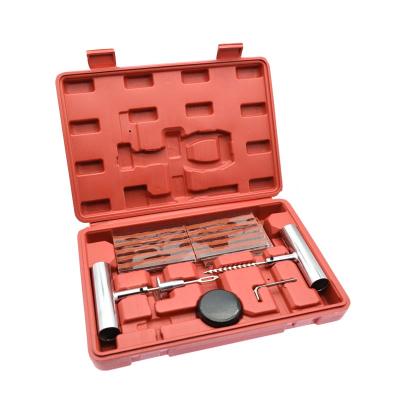 China Easy Carry 36 Pcs Roadside Universal Auto Emergency Puncture Flat Tire Repair Tool Kit For Cars Trucks for sale