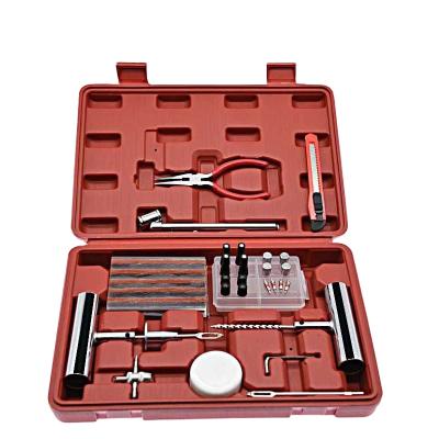 China High Quality Easy Tire Repair Tool Carry Speedy Seal Tire Emergency Tool Kit Tire Puncture Repair Tool 68pcs Set Double Corrugated Box for sale